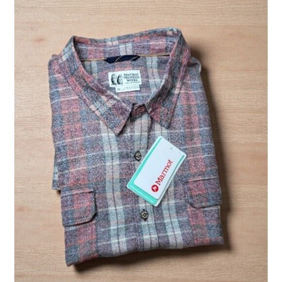 NWT Marmot Men's Fairfax Heathered Midweight Flannel Port Royal 2XL MSRP $85 - Picture 1 of 10